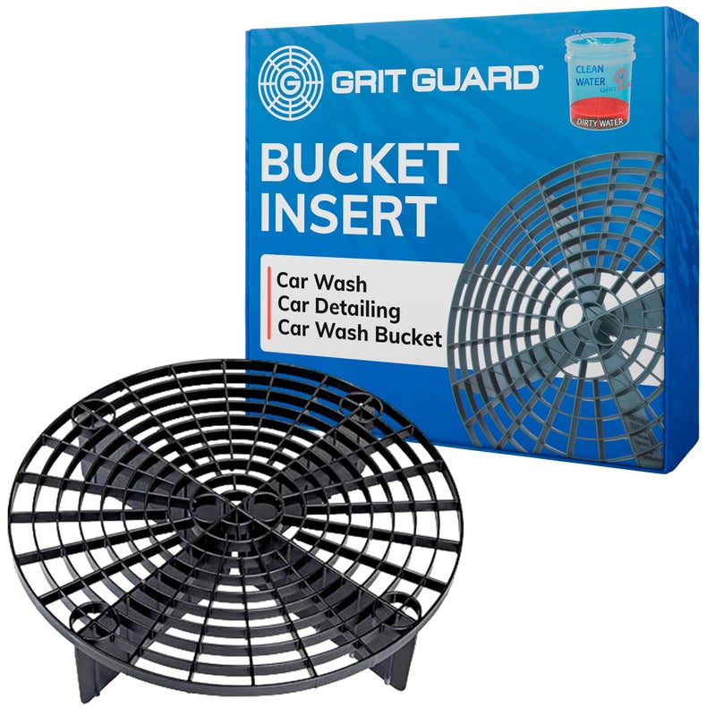 Grit Guard The Original Black Bucket Insert - 10" Diameter Car Wash Bucket for Car Washing, Detailing Compatible with 3.5, 4, 5 and 6 Gallon Buckets - Image 1